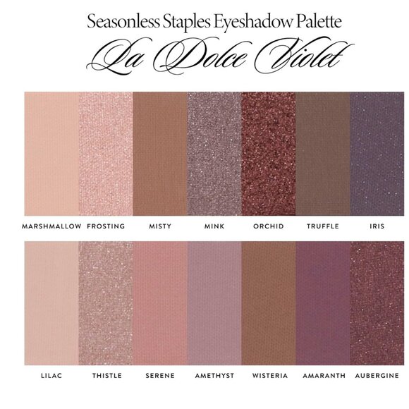Laura Geller Seasonless Staples La Dolce Violet 14 Multi Finish Eyeshadows* NIB - Picture 5 of 12